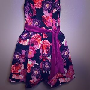 Eliza J floral dress with bow